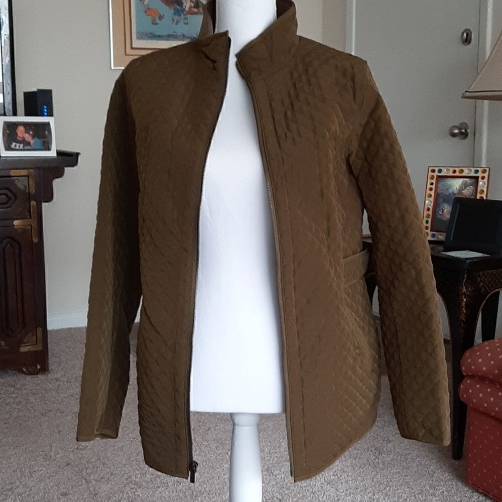 NWOT Liz Claiborne olive green outerwear jacket